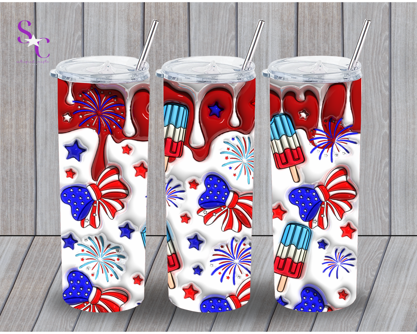 4th Of July 20oz Tumbler #225
